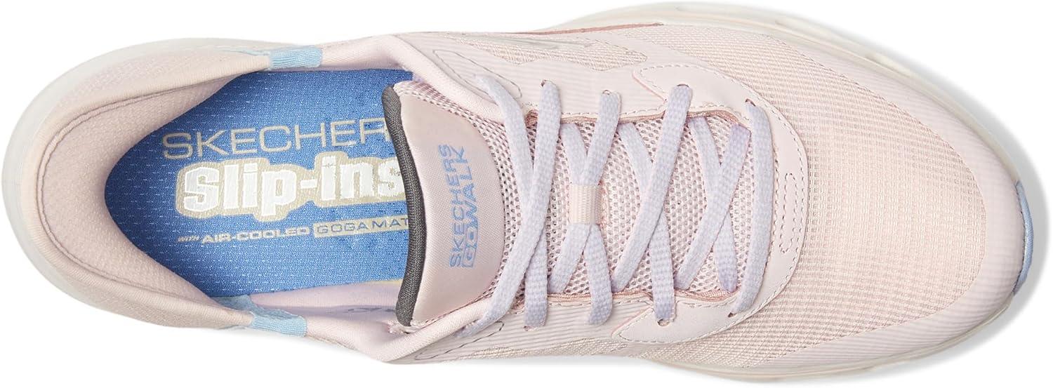 imageSkechers Womens Go Walk Glide Step 20 Belah Hands Free SlipinsLight Pink