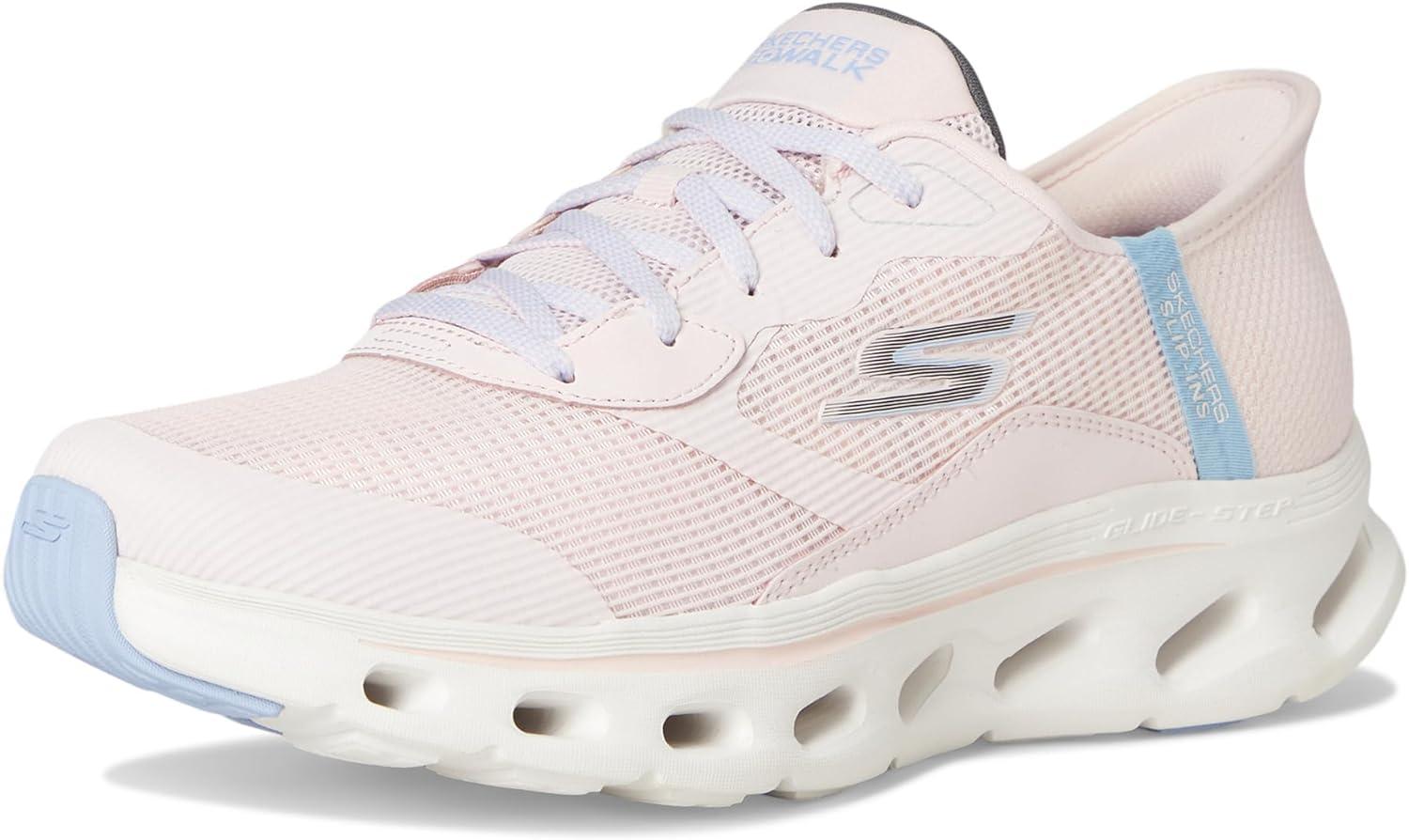 imageSkechers Womens Go Walk Glide Step 20 Belah Hands Free SlipinsLight Pink