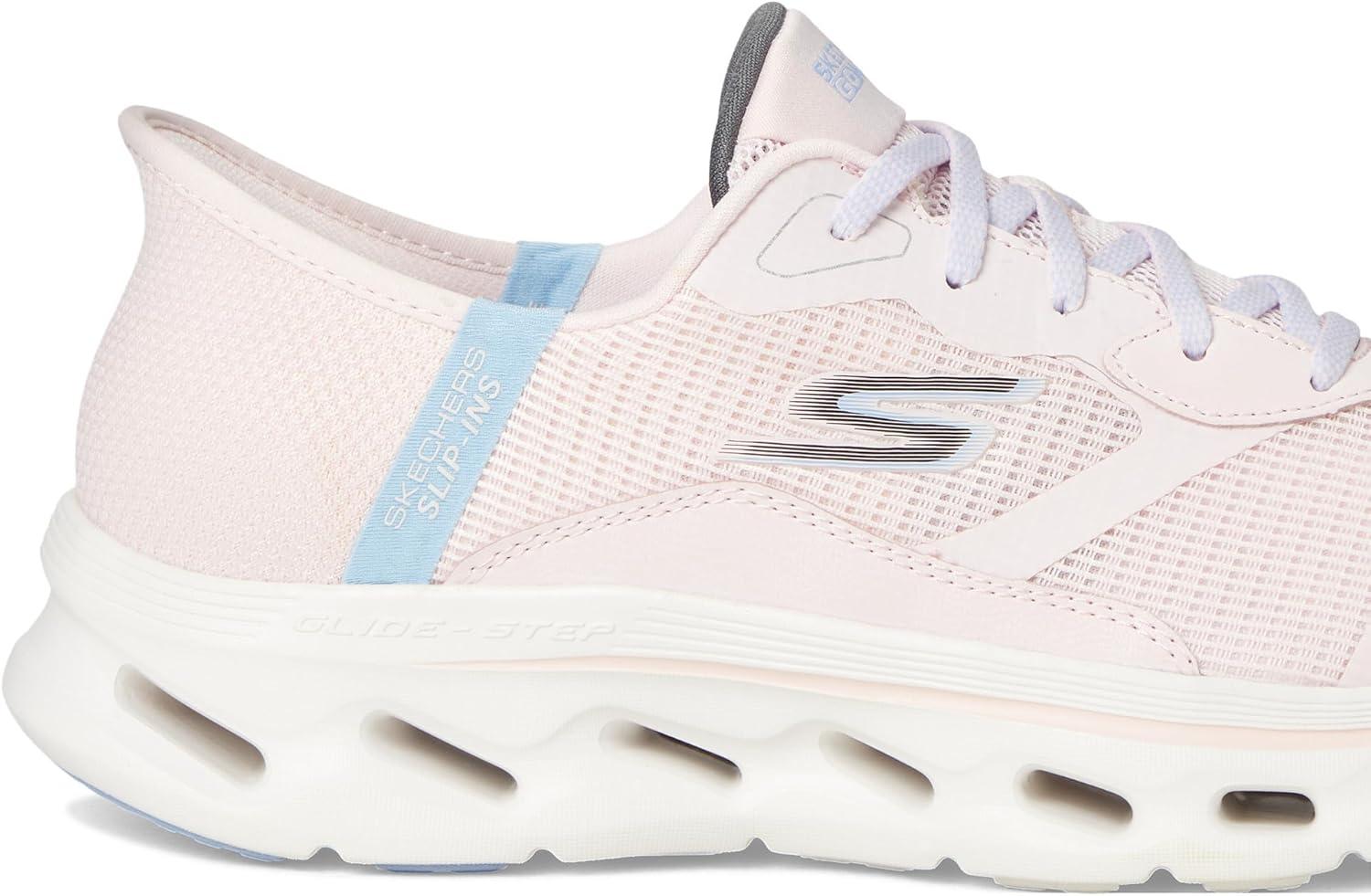imageSkechers Womens Go Walk Glide Step 20 Belah Hands Free SlipinsLight Pink