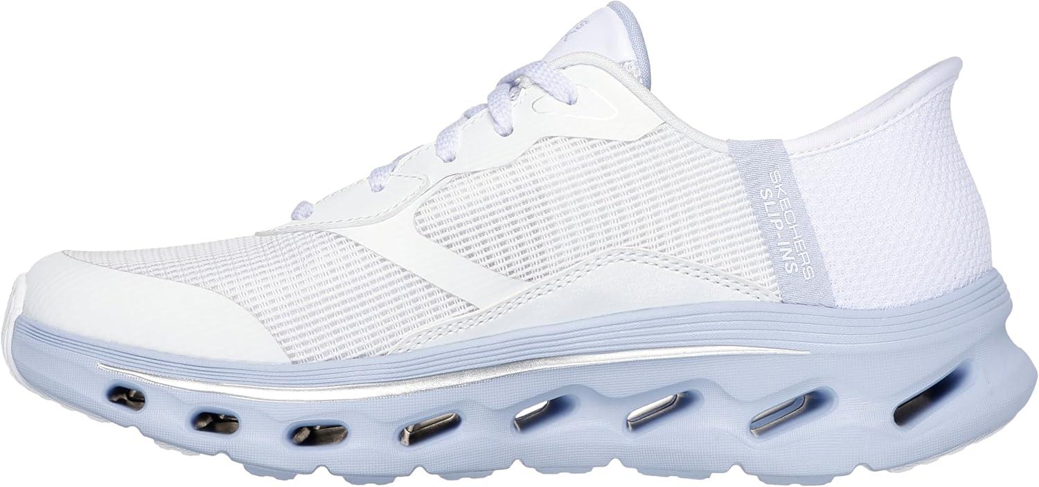 imageSkechers Womens Go Walk Glide Step 20 Belah Hands Free SlipinsWhiteLavender