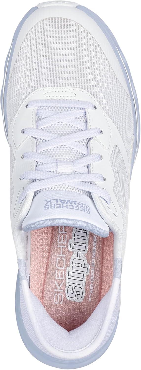 imageSkechers Womens Go Walk Glide Step 20 Belah Hands Free SlipinsWhiteLavender