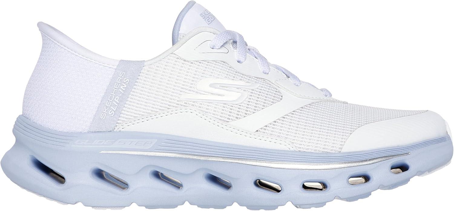 imageSkechers Womens Go Walk Glide Step 20 Belah Hands Free SlipinsWhiteLavender