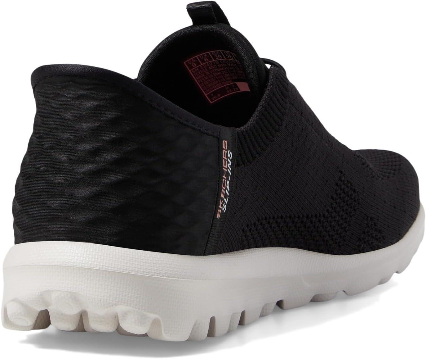 imageSkechers Womens Go Walk Travel Milan Hands Free SlipinsBlackPink