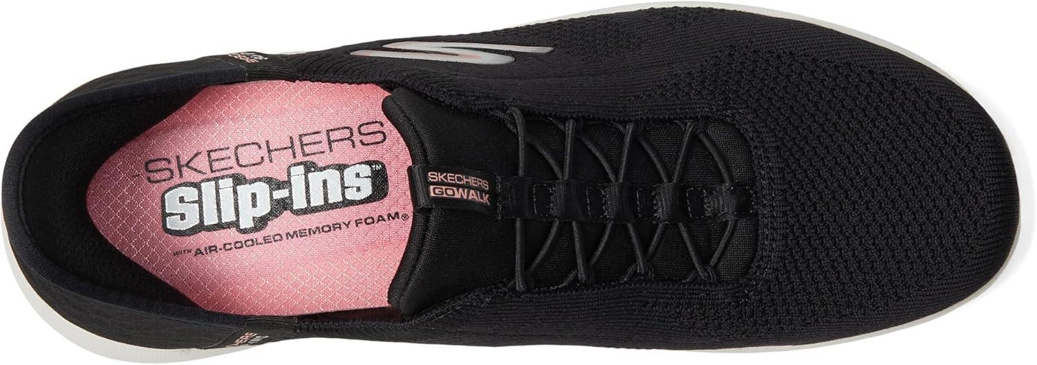 imageSkechers Womens Go Walk Travel Milan Hands Free SlipinsBlackPink