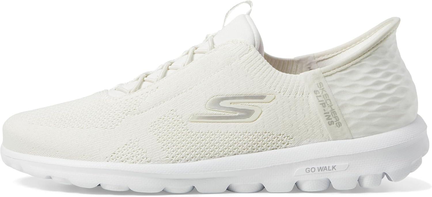imageSkechers Womens Go Walk Travel Milan Hands Free SlipinsOffwhite