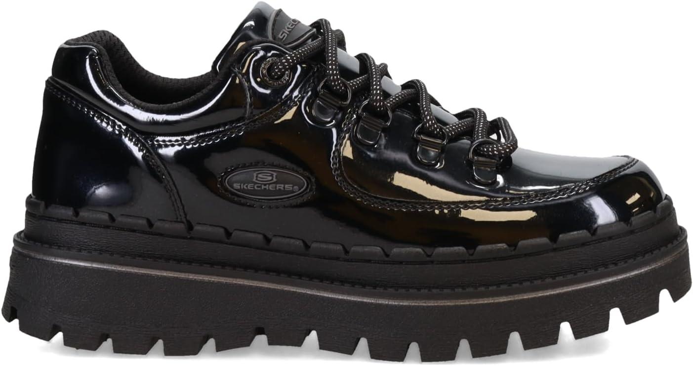 imageSkechers Womens Jammers Cool Block Womens Sneaker Boots with Memory FoamBlack Patent