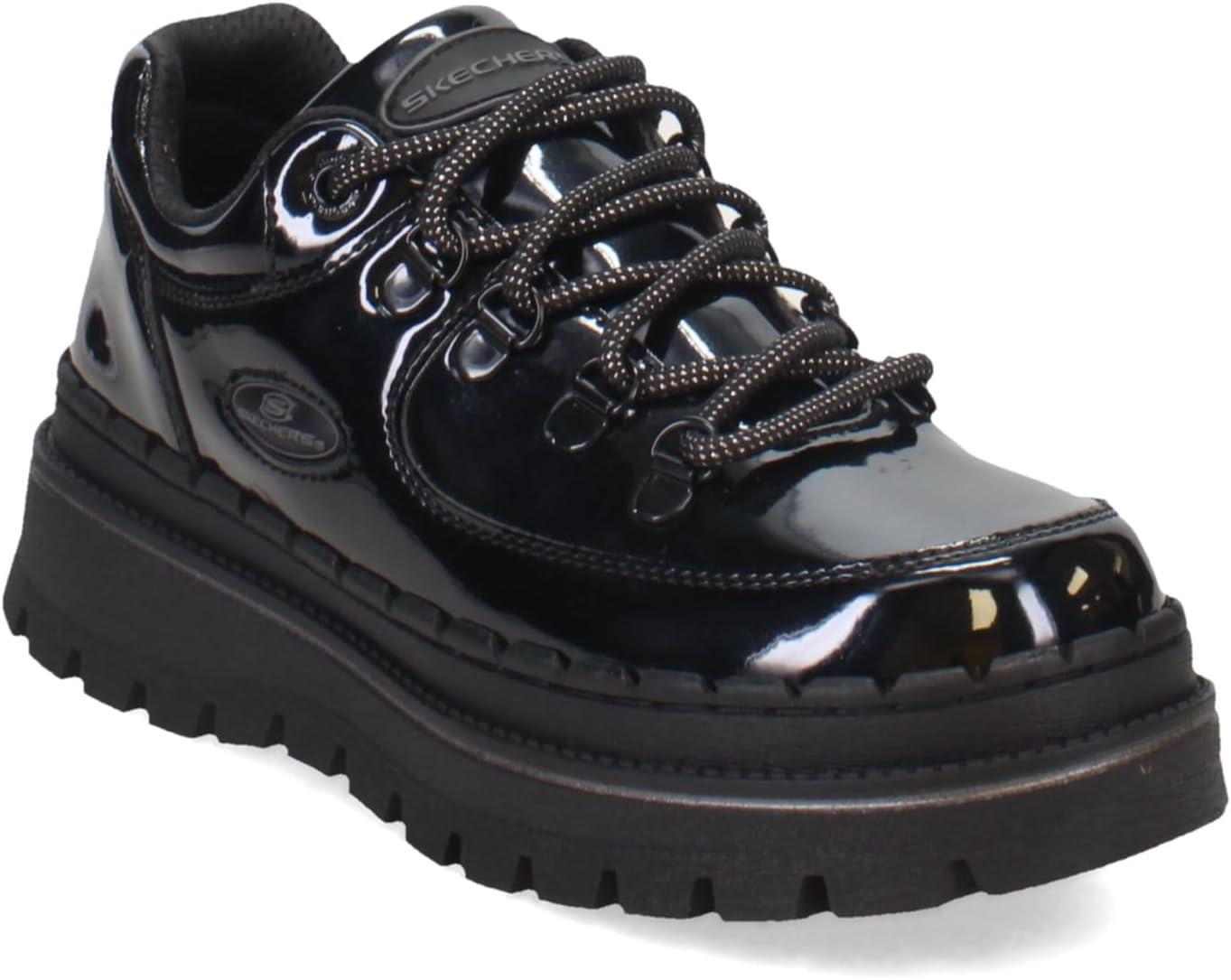 imageSkechers Womens Jammers Cool Block Womens Sneaker Boots with Memory FoamBlack Patent