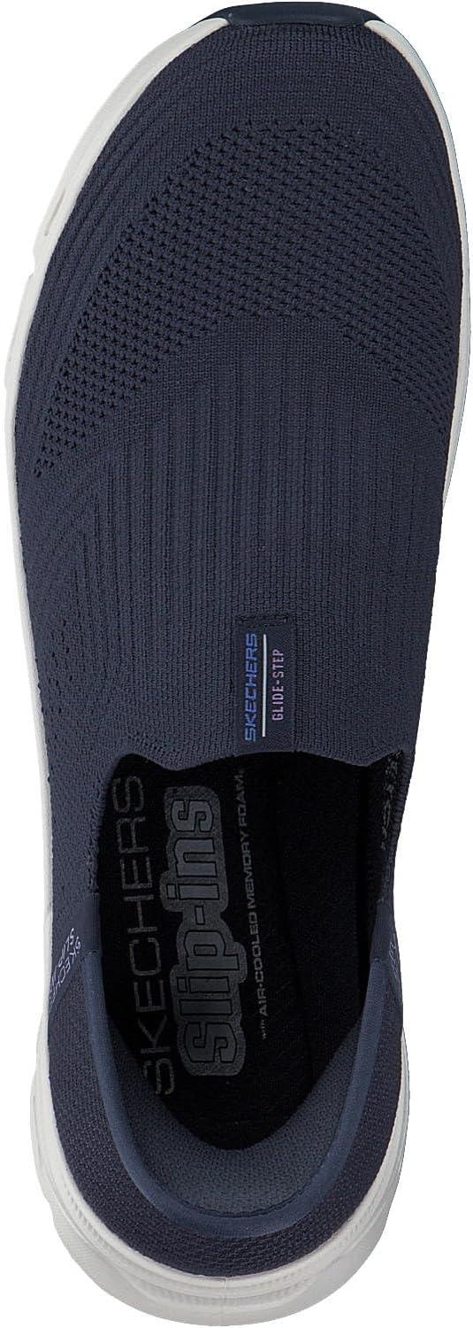 imageSkechers Womens Slipins GlideStep Pro Everyday Stretch Knit Slipon SneakersNavy Knit Blue Trim