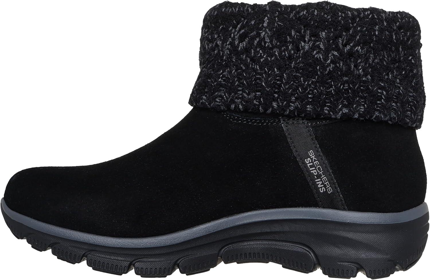 imageSkechers womens Easy Going Cozy Weather 2 Suede Hands Free SlipinsBlack