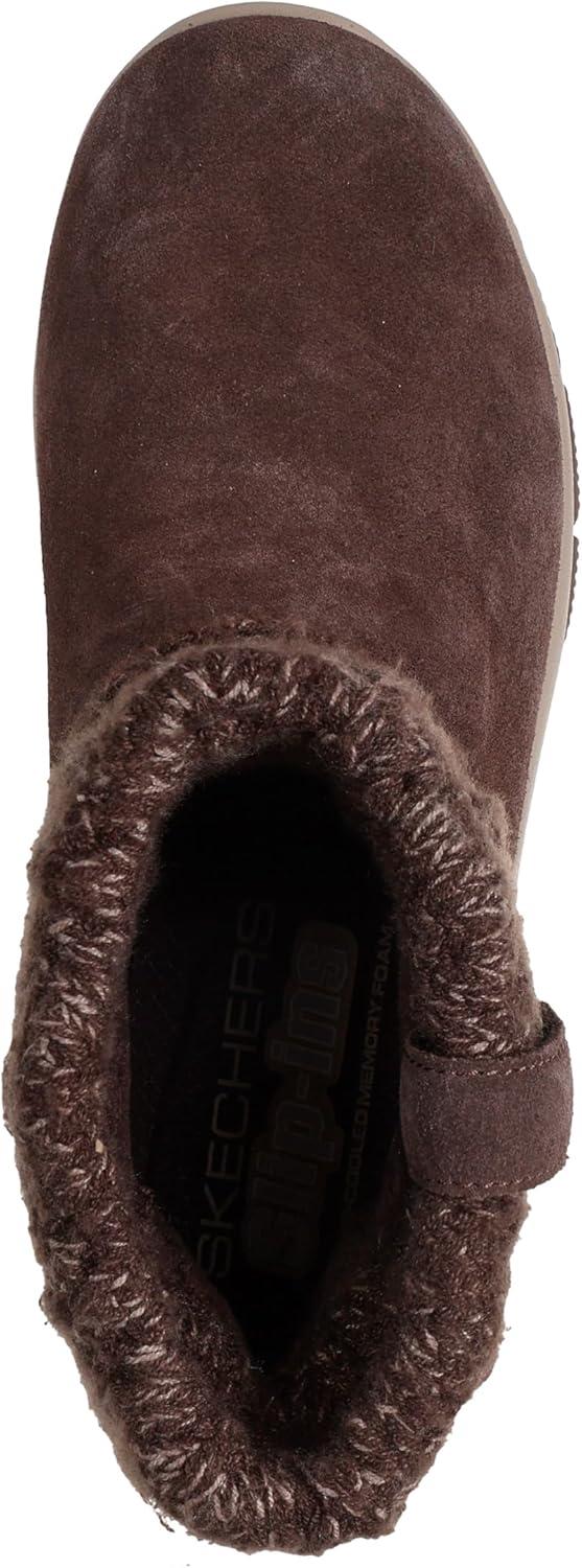 imageSkechers womens Easy Going Cozy Weather 2 Suede Hands Free SlipinsChocolate