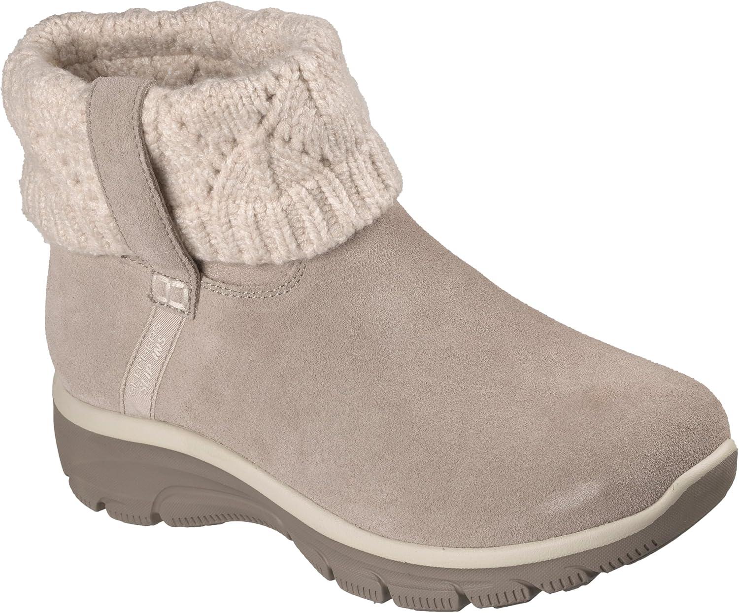 imageSkechers womens Easy Going Cozy Weather 2 Suede Hands Free SlipinsTaupe