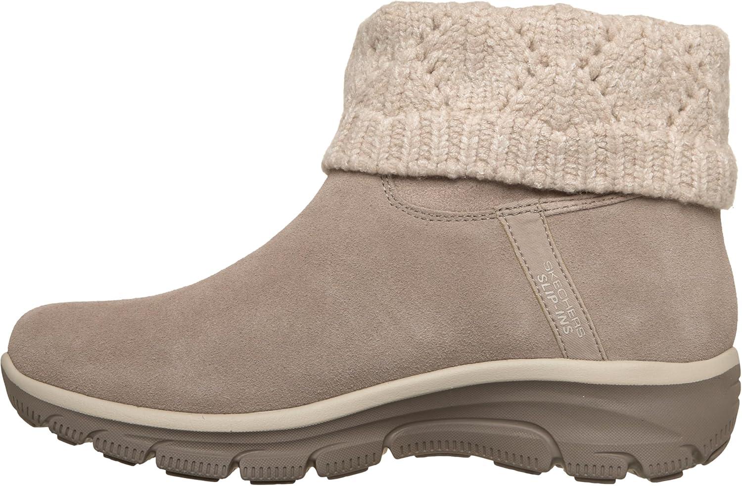 imageSkechers womens Easy Going Cozy Weather 2 Suede Hands Free SlipinsTaupe