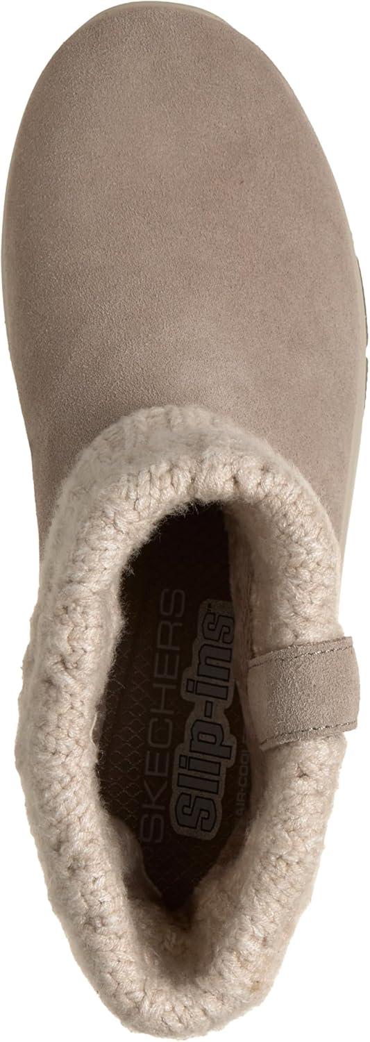 imageSkechers womens Easy Going Cozy Weather 2 Suede Hands Free SlipinsTaupe