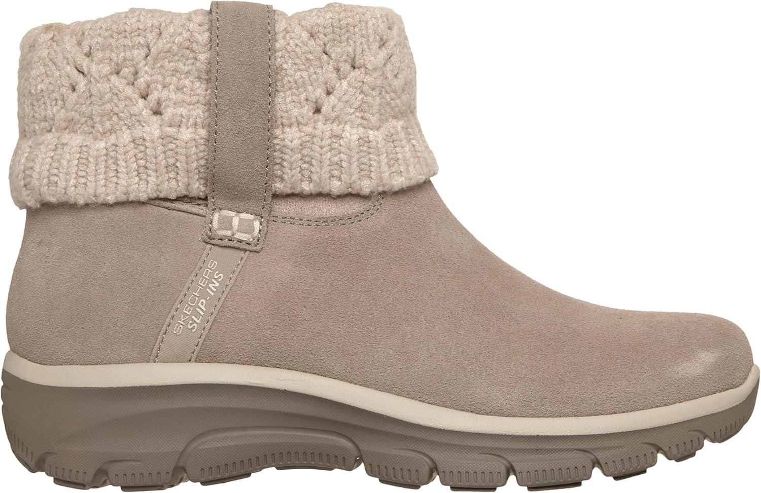 imageSkechers womens Easy Going Cozy Weather 2 Suede Hands Free SlipinsTaupe