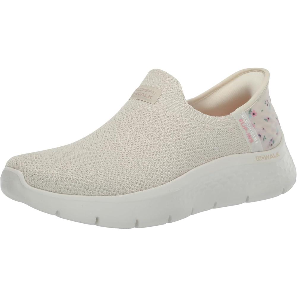 imageSkechers Womens Go Walk Flex Sunset Rose Hands Free SlipinsOffwhite
