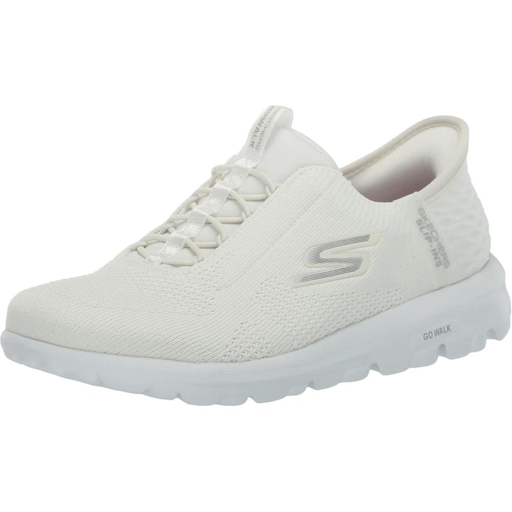 imageSkechers Womens Go Walk Travel Milan Hands Free SlipinsOffwhite