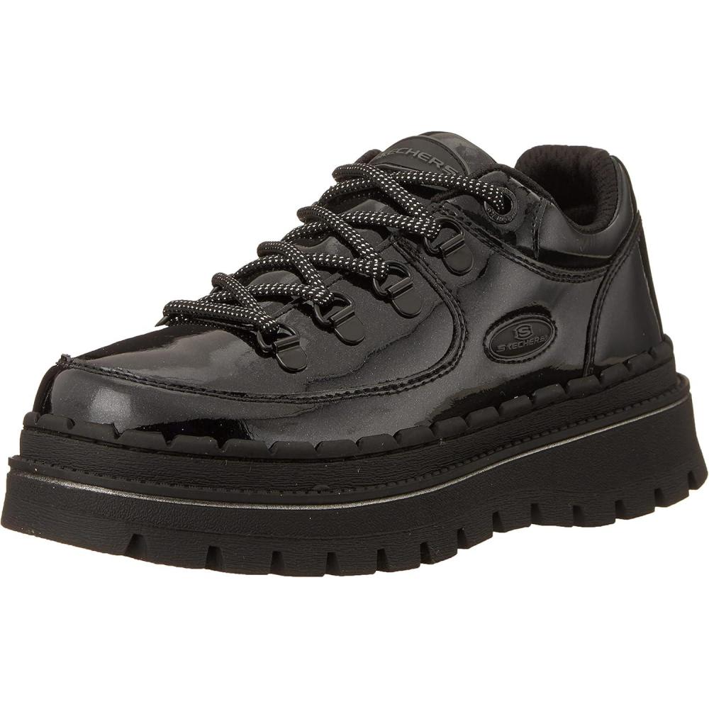 imageSkechers Womens Jammers Cool Block Womens Sneaker Boots with Memory FoamBlack Patent