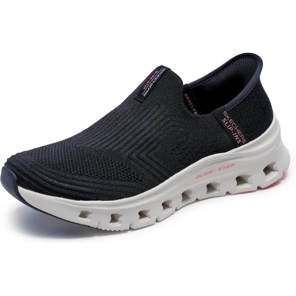 imageSkechers Womens Slipins GlideStep Pro  Everyday Stretch Knit Slipon SneakersBlack
