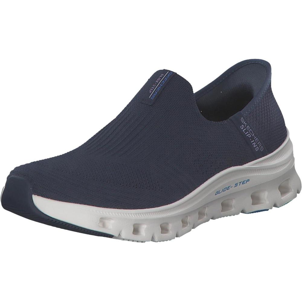 imageSkechers Womens Slipins GlideStep Pro Everyday Stretch Knit Slipon SneakersNavy Knit Blue Trim