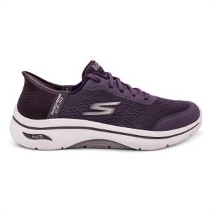 Skechers Womens Go Walk Arch Fit 2.0 Valencia Hands Free Slip-ins(Plum)