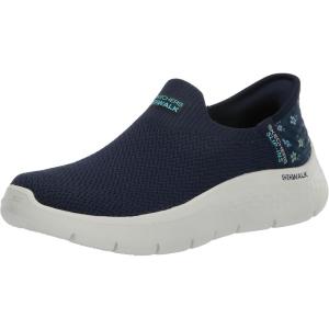 Skechers Womens Go Walk Flex Sunset Rose Hands Free Slip-ins(Navy/Turquoise)
