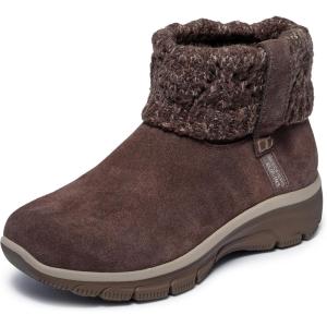 Skechers womens Easy Going – Cozy Weather 2 Suede Hands Free Slip-ins(Chocolate)