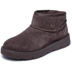 Skechers womens Keepsakes Cozy – Cozy Mini Hands Free Slip-ins(Chocolate)