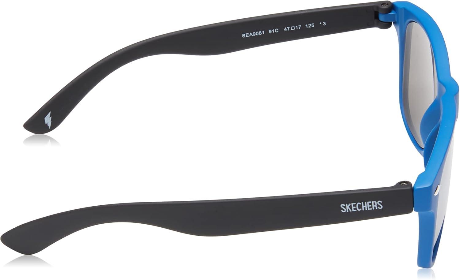 imageSkechers Boys SEA9081 Square SunglassesMatte Blue