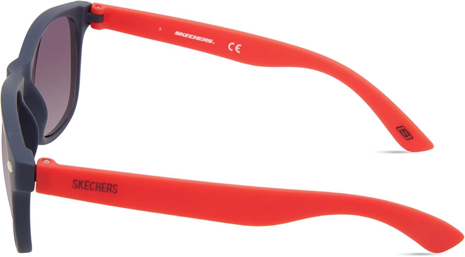 imageSkechers Boys SEA9081 Square SunglassesMatte Navy