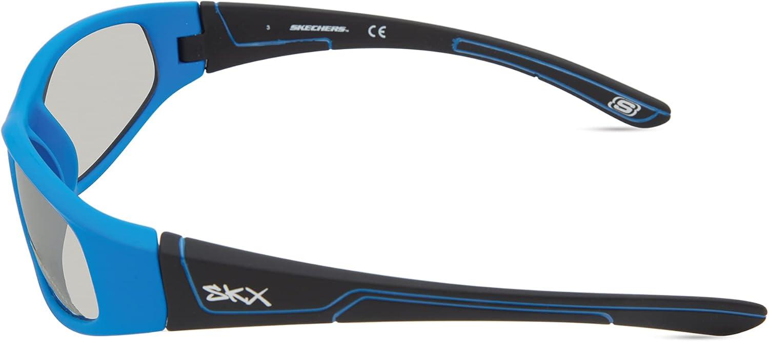 imageSkechers Boys SEA9082 Rectangular SunglassesMatte Blue