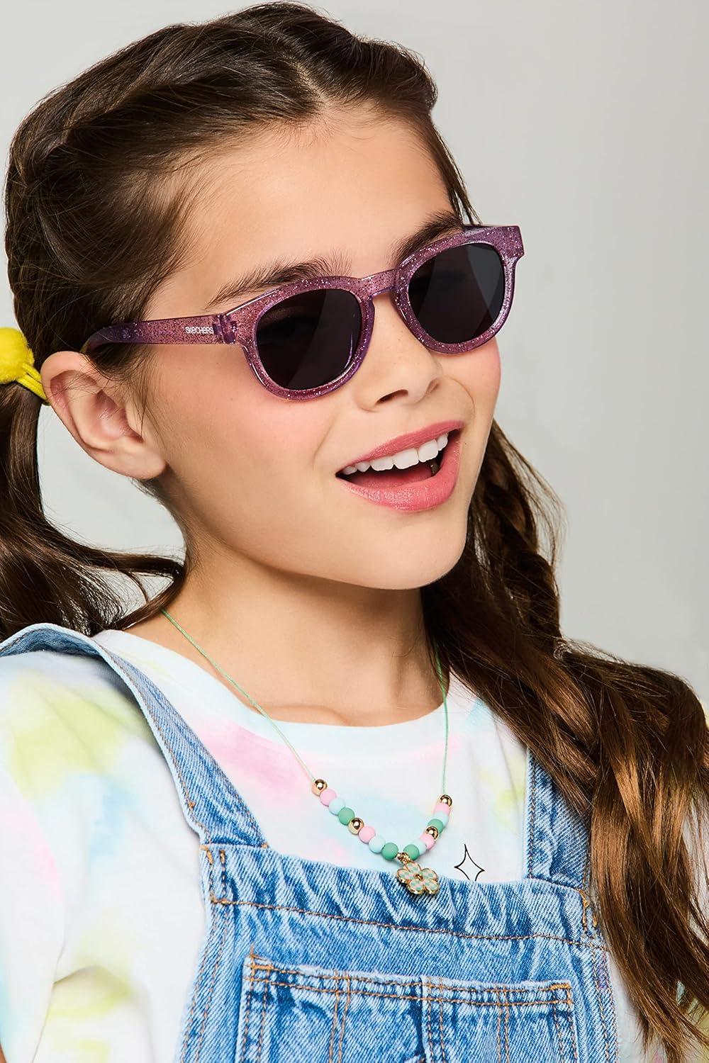 imageSkechers Girls Sea9085Shiny Light Nickeltin