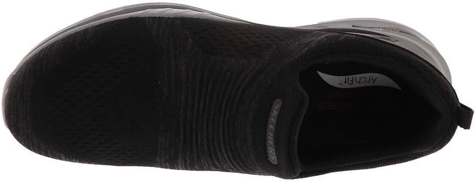 imageSkechers Mens DLux Walker Luxir Food Service ShoeBlack Knit Synthetic