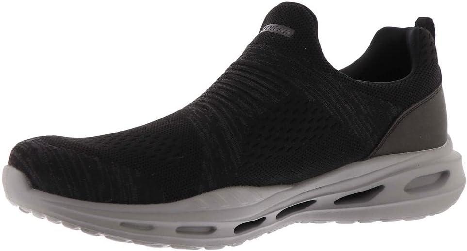 imageSkechers Mens DLux Walker Luxir Food Service ShoeBlack Knit Synthetic