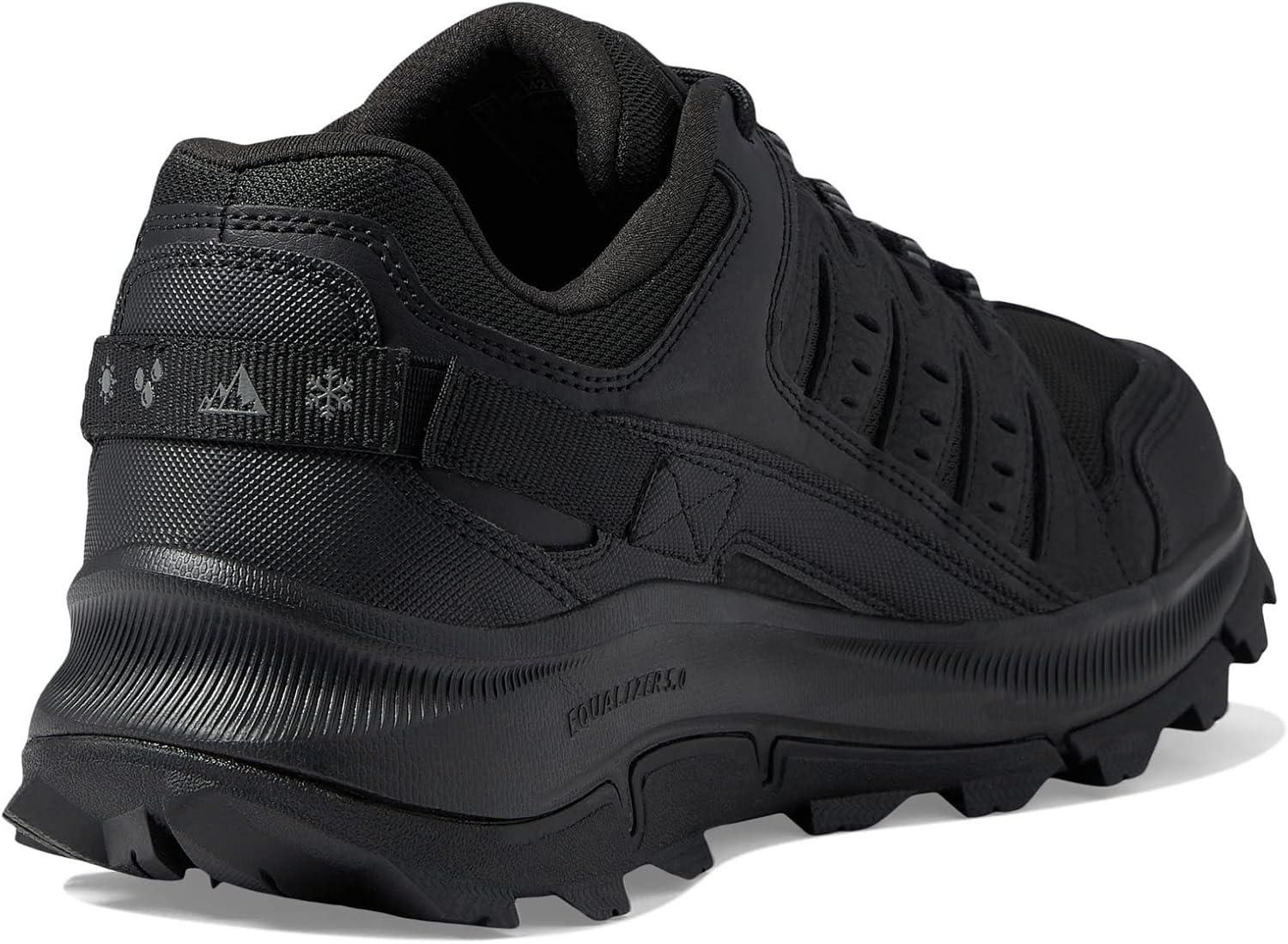 imageSkechers Mens DLux Walker Luxir Food Service ShoeBlack Leather Mesh Black Trim