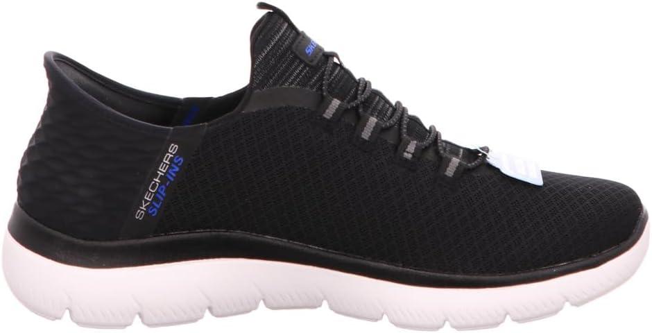 imageSkechers Mens DLux Walker Luxir Food Service ShoeBlack Mesh Wht Trim