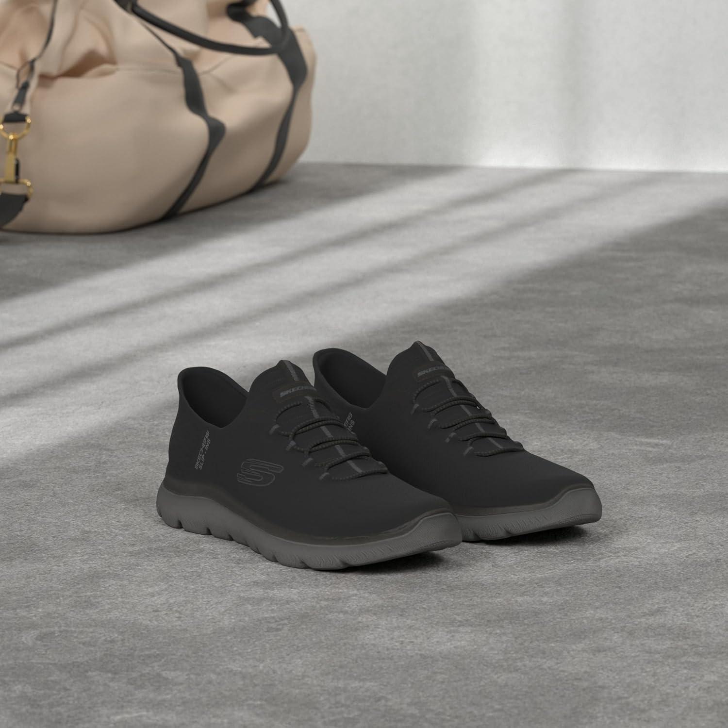 imageSkechers Mens DLux Walker Luxir Food Service ShoeBlackCharcoal