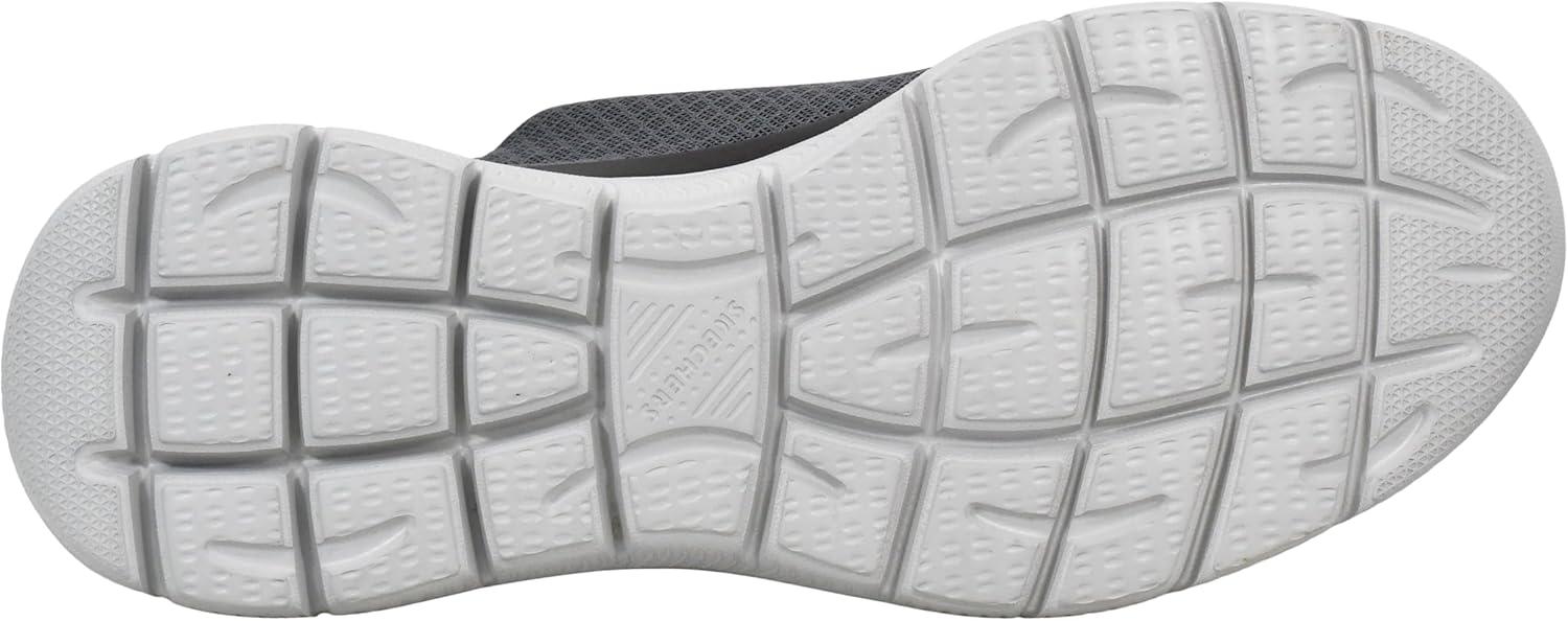 imageSkechers Mens DLux Walker Luxir Food Service ShoeCharcoalOrange