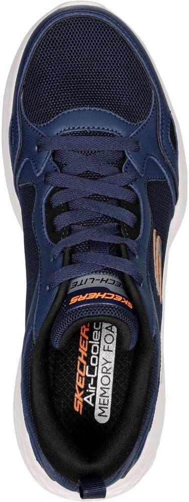 imageSkechers Mens DLux Walker Luxir Food Service ShoeNavy Duraleather Mesh Trim
