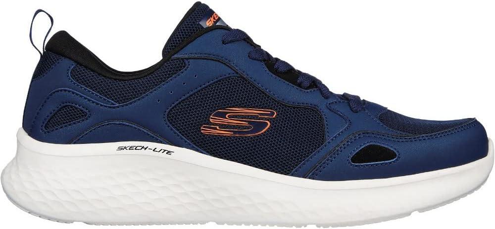 imageSkechers Mens DLux Walker Luxir Food Service ShoeNavy Duraleather Mesh Trim