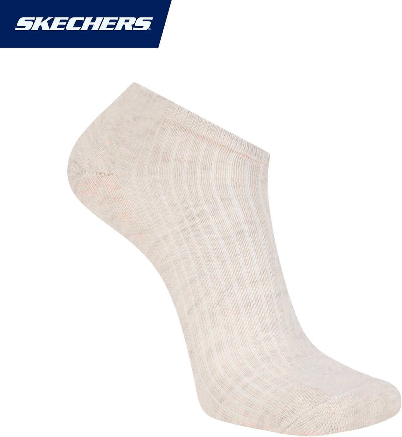 imageSkechers Mens Half Terry Low Cut Cushioned Footbed Socks 10PackIrish CreamChocolate Torte
