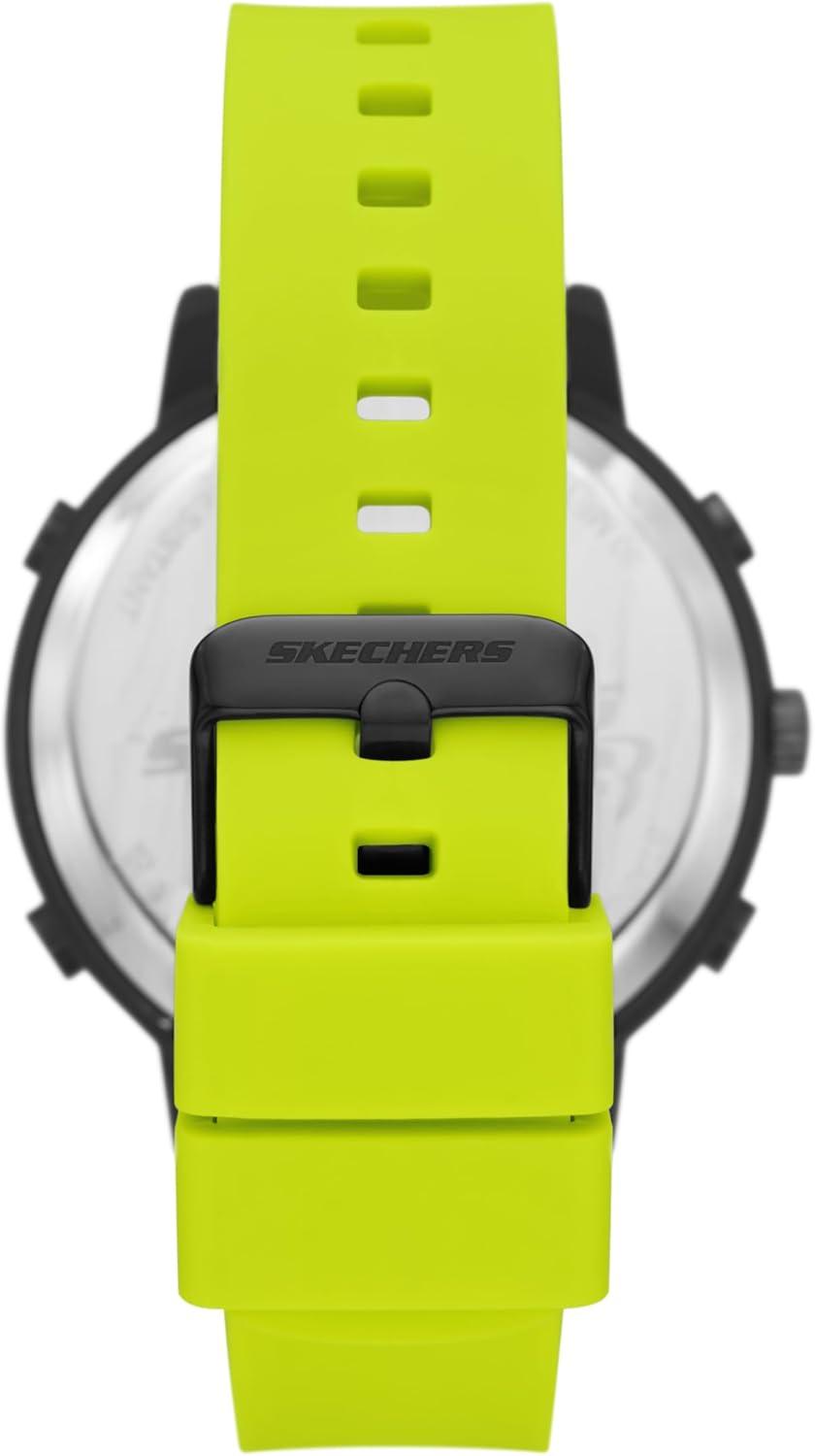 imageSkechers Mens Lawndale AnaDigi Green Silicone Watch Model SR5212