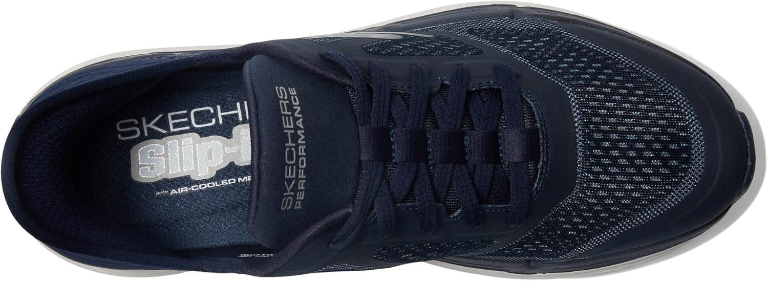 imageSkechers Mens Max Cushioning Slipins Athletic Workout Running Walking Shoes with Memory FoamNavy