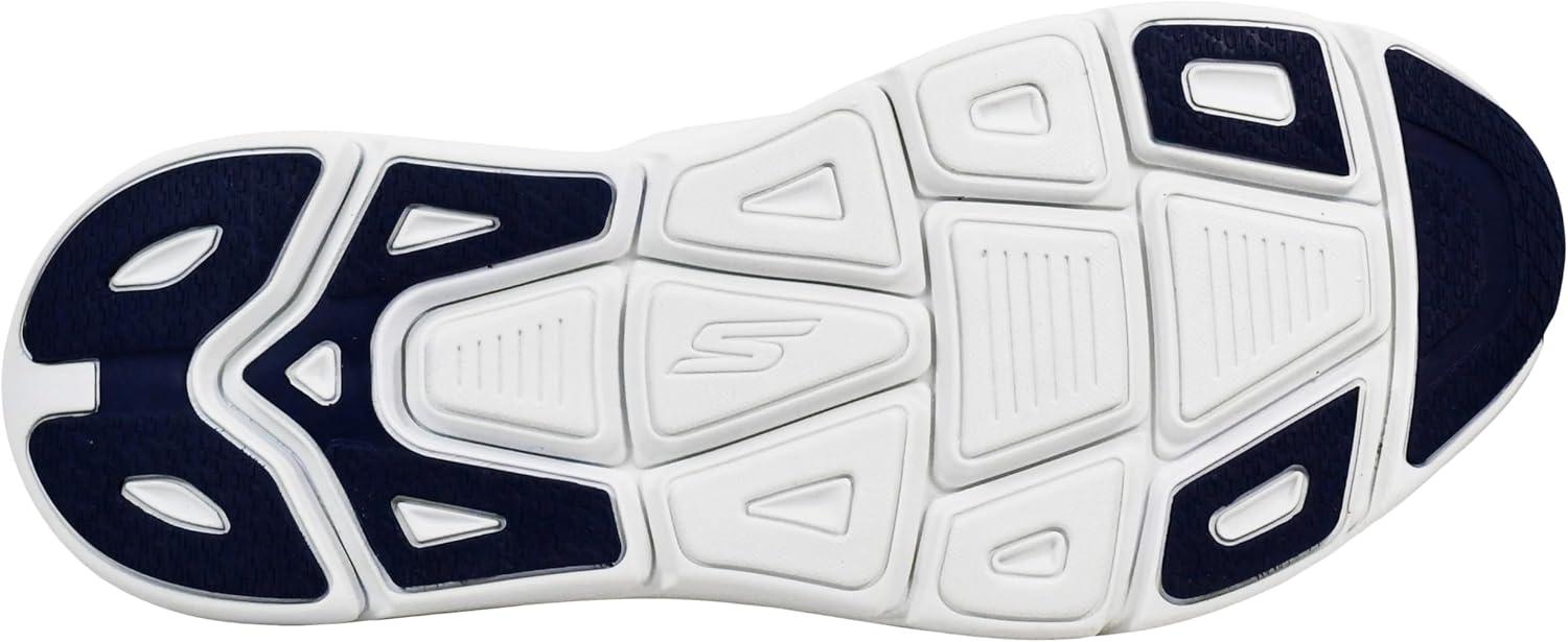 imageSkechers Mens Max Cushioning Slipins Athletic Workout Running Walking Shoes with Memory FoamWhiteNavy