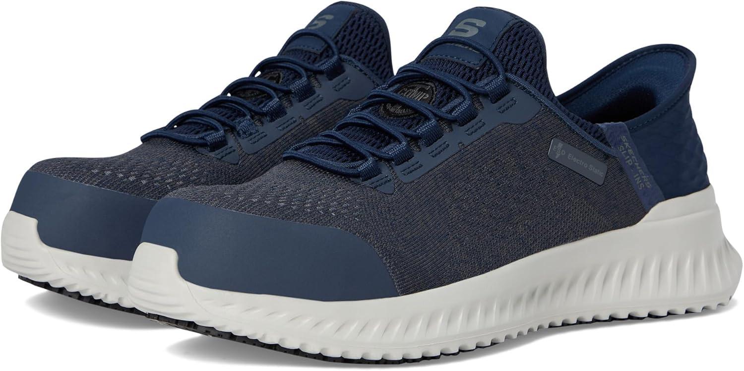 imageSkechers Mens Slipins Work Tilido Troxin ESD Composite Toe Bungee Slipins Work Shoes for MenNvy