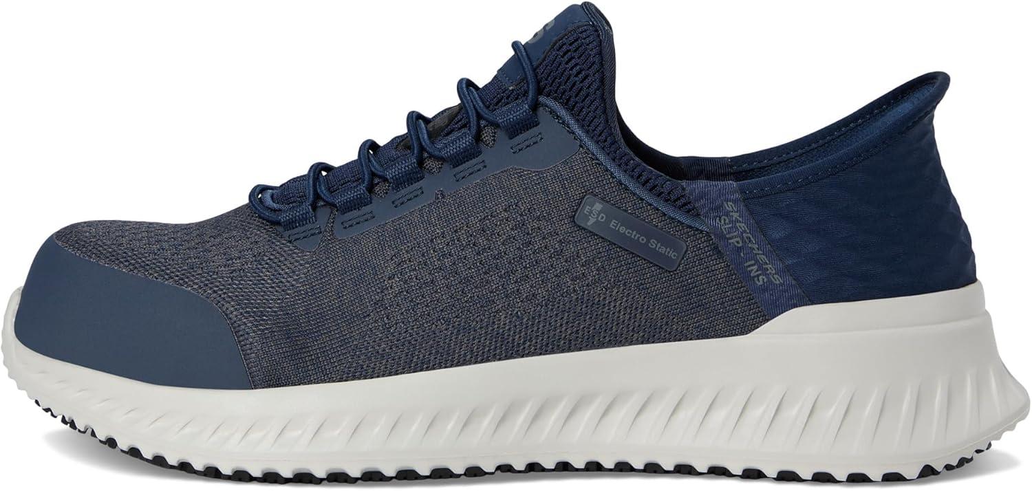 imageSkechers Mens Slipins Work Tilido Troxin ESD Composite Toe Bungee Slipins Work Shoes for MenNvy