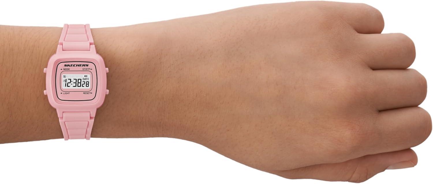 imageSkechers Silicone Sports Digital Watch for WomenLight Pink