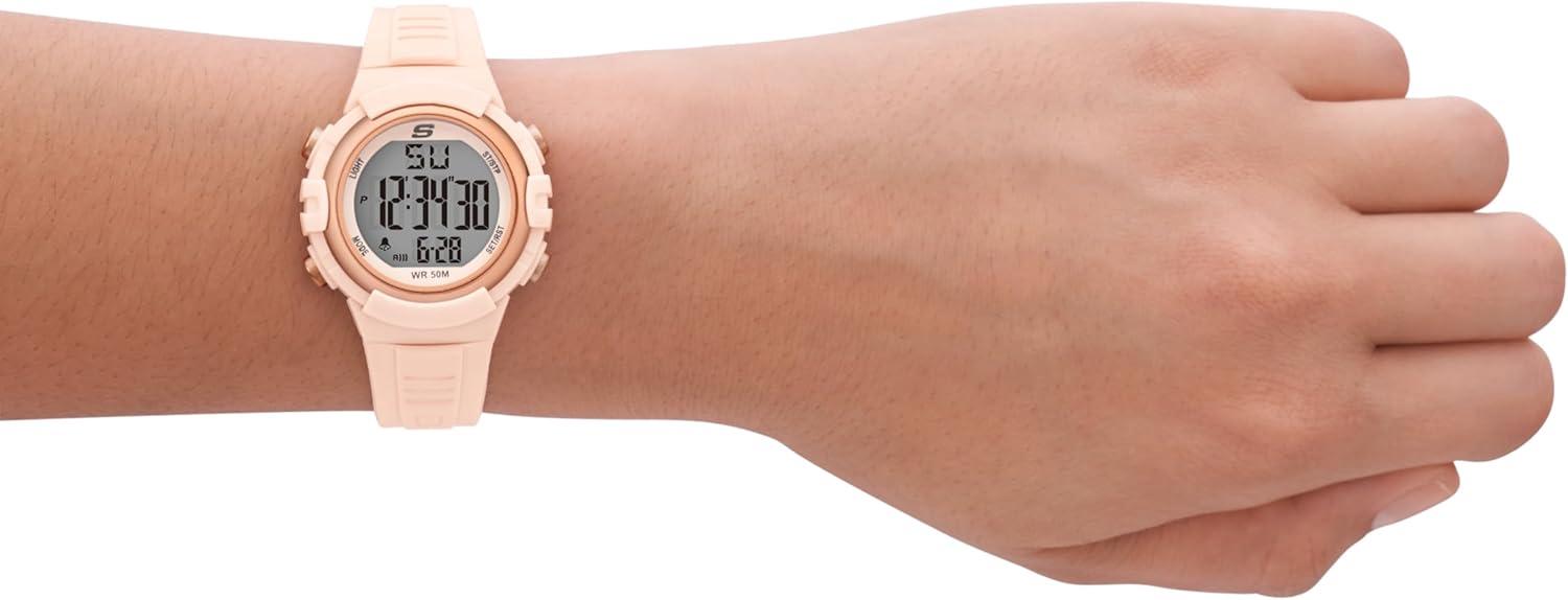 imageSkechers Silicone Sports Digital Watch for WomenTruro Blush Pink