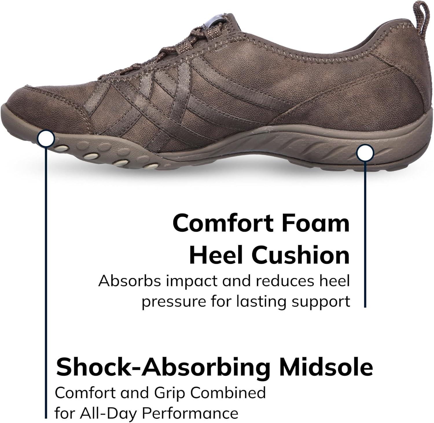 imageSkechers Womens BreatheEasy Days End Walking ShoesDark Taupe