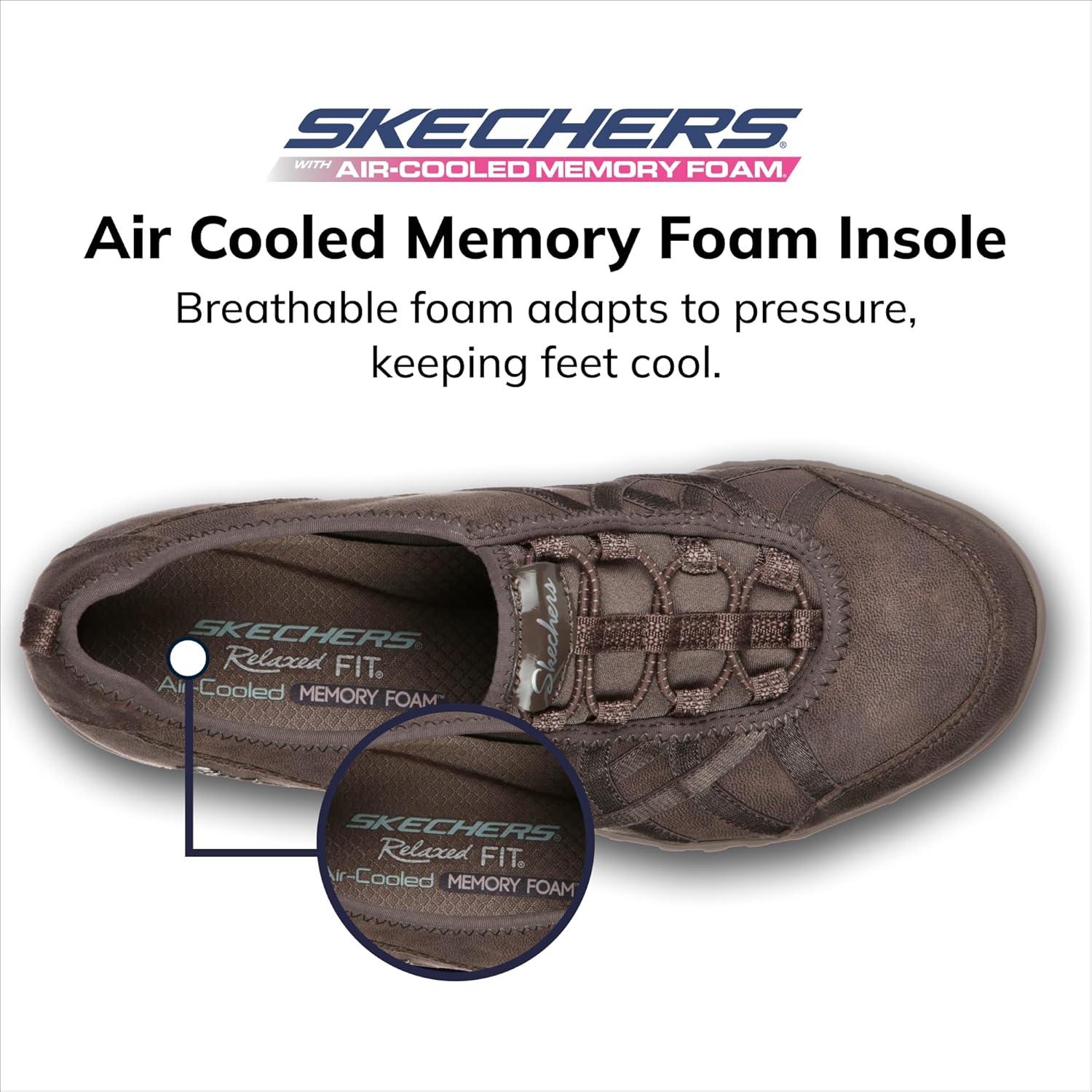 imageSkechers Womens BreatheEasy Days End Walking ShoesDark Taupe