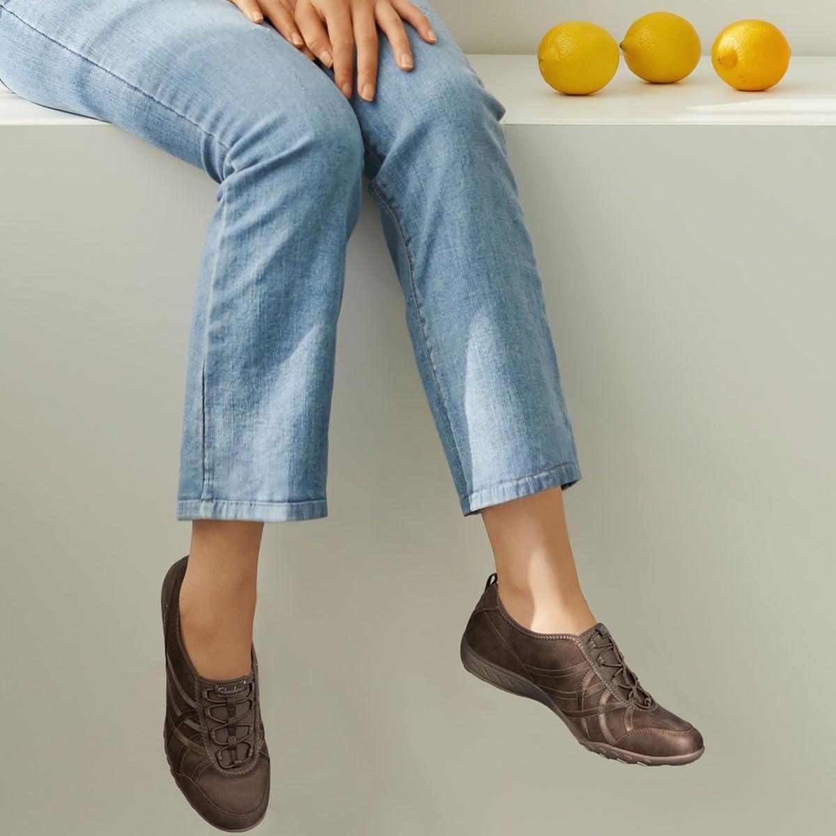 imageSkechers Womens BreatheEasy Days End Walking ShoesDark Taupe